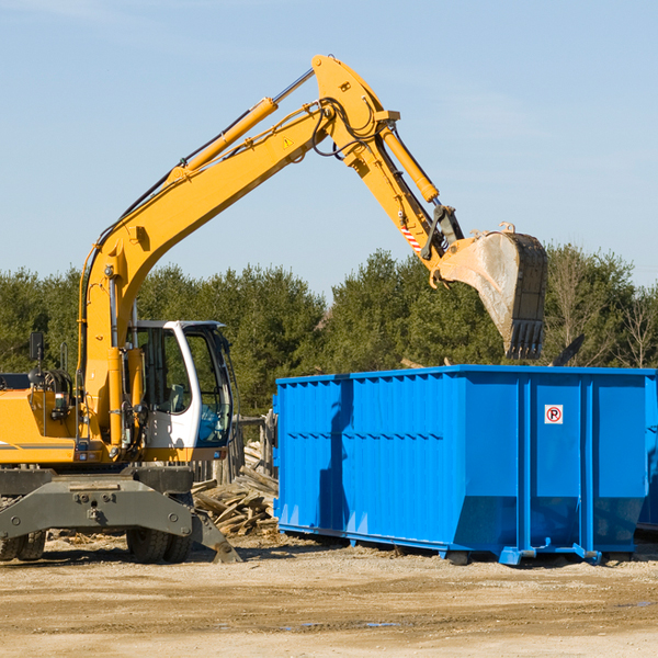 can i choose the location where the residential dumpster will be placed in Eckman West Virginia